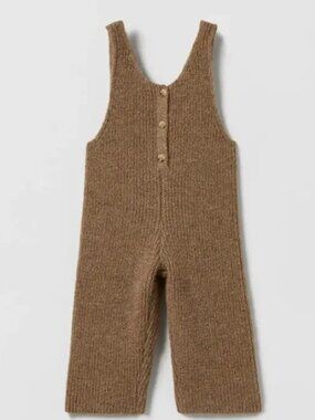 Zara Kids Ribbed Knit Jumpsuit / Overalls
